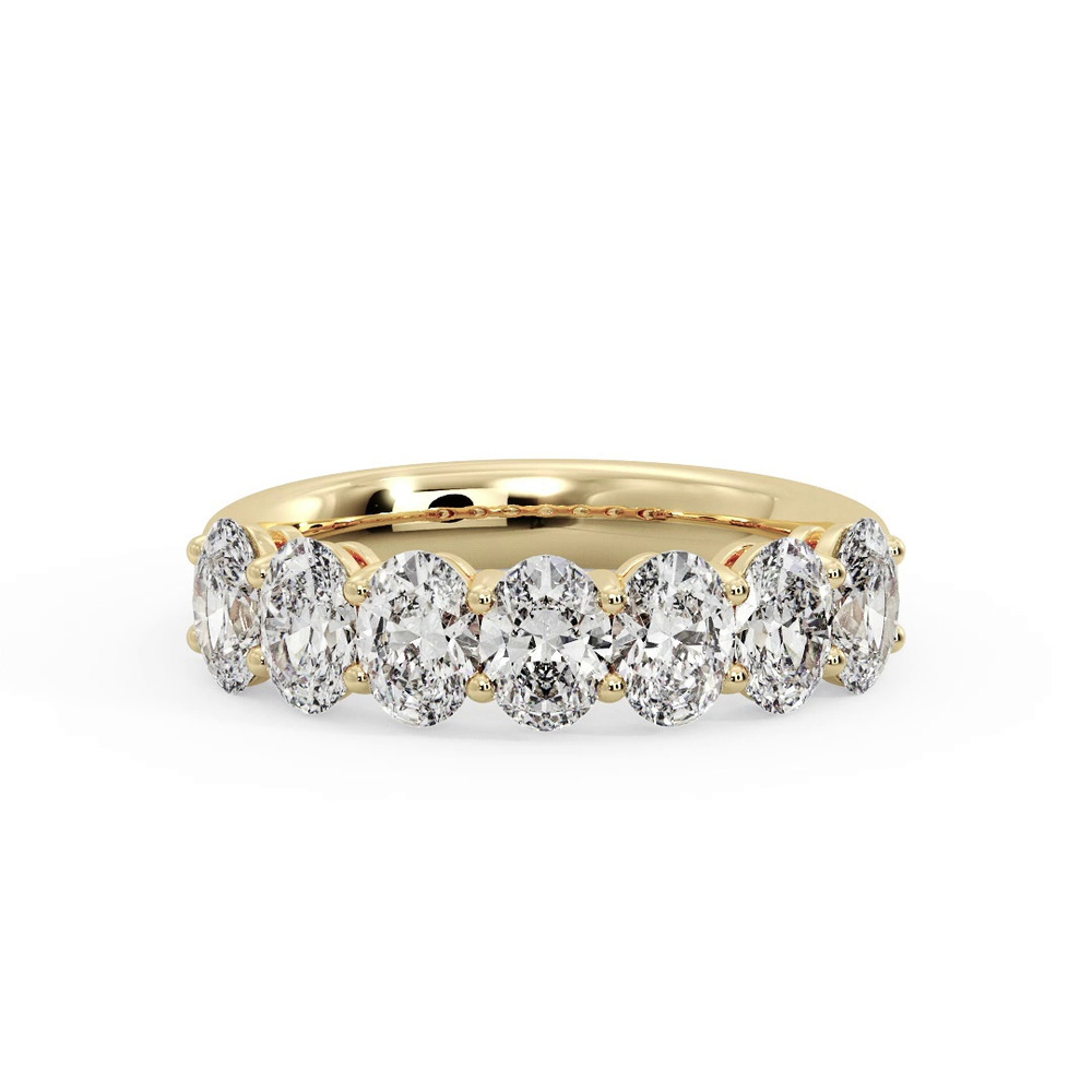 360 degree view of Mavi 7 Stone Lab Diamond Band
