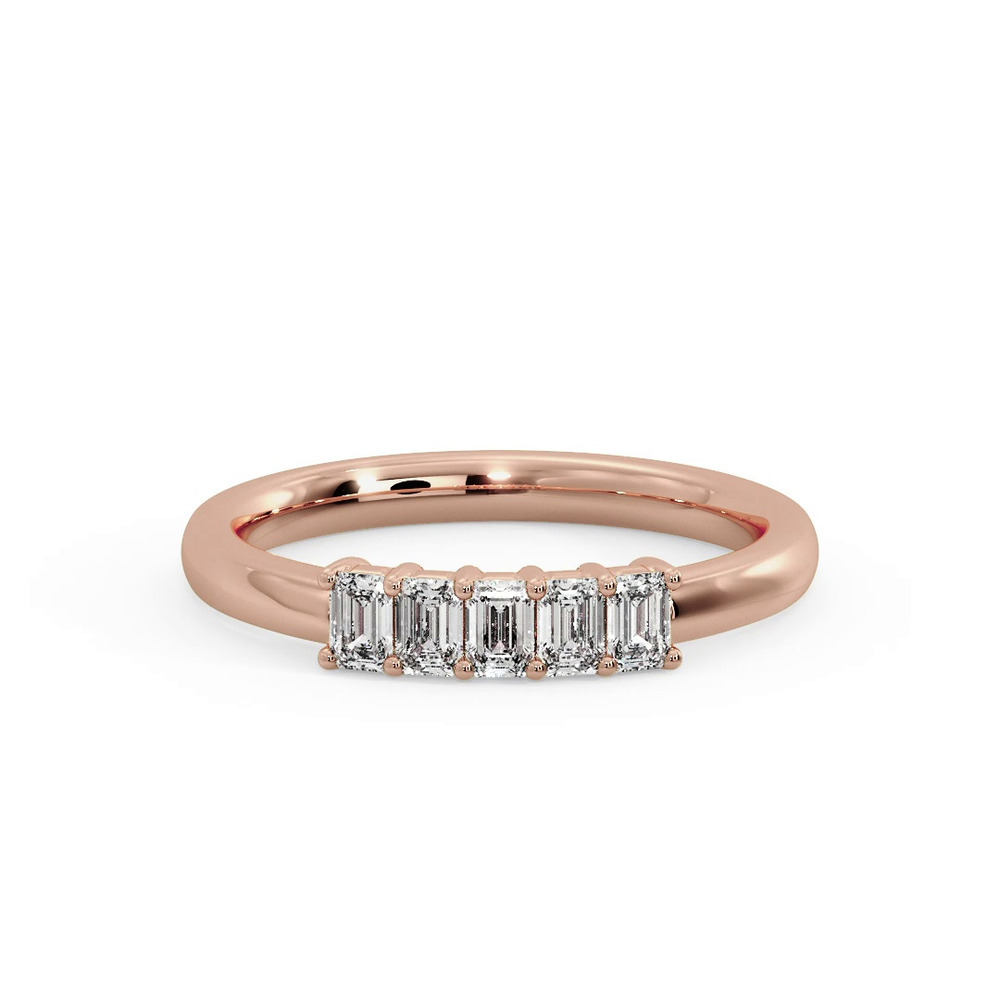 360 degree view of Salem 5 Stone Lab Diamond Band