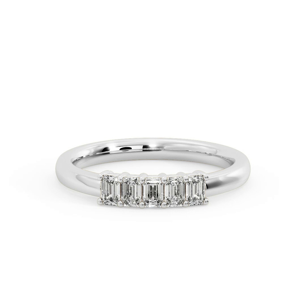 360 degree view of Salem 5 Stone Lab Diamond Band