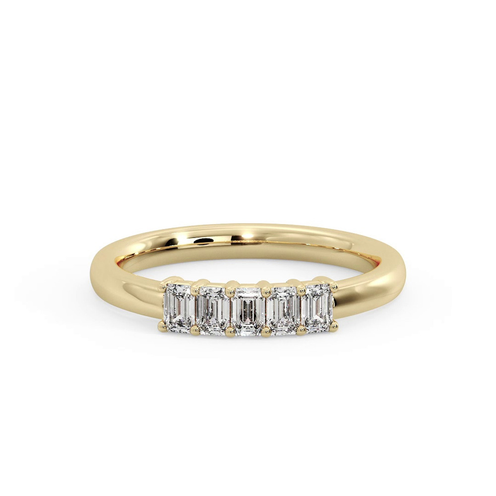 360 degree view of Salem 5 Stone Lab Diamond Band