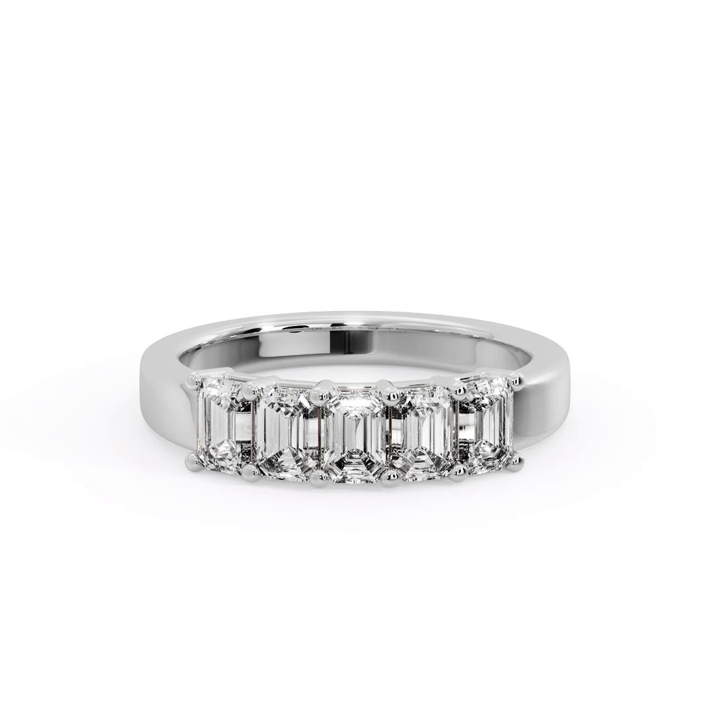 360 degree view of Macie 5 Stone Shared Prong Anniversary Band