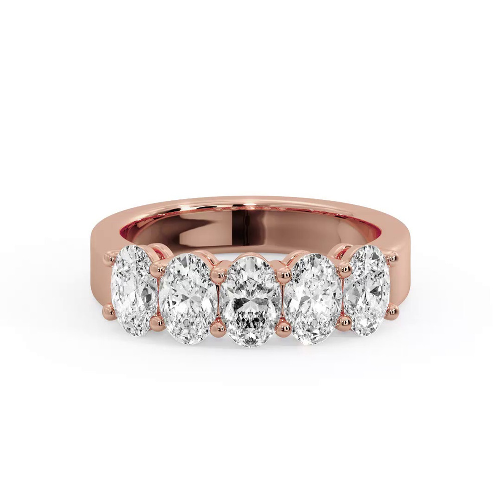 360 degree view of Aviana 5 Stone Shared Prong Anniversary Band