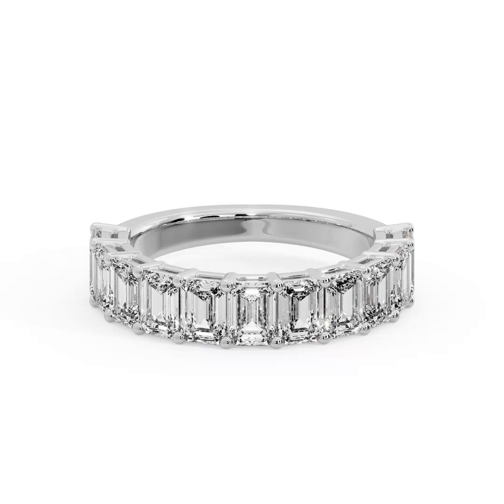 360 degree view of Monroe 11 Stone Shared Prong Lab Anniversary Band