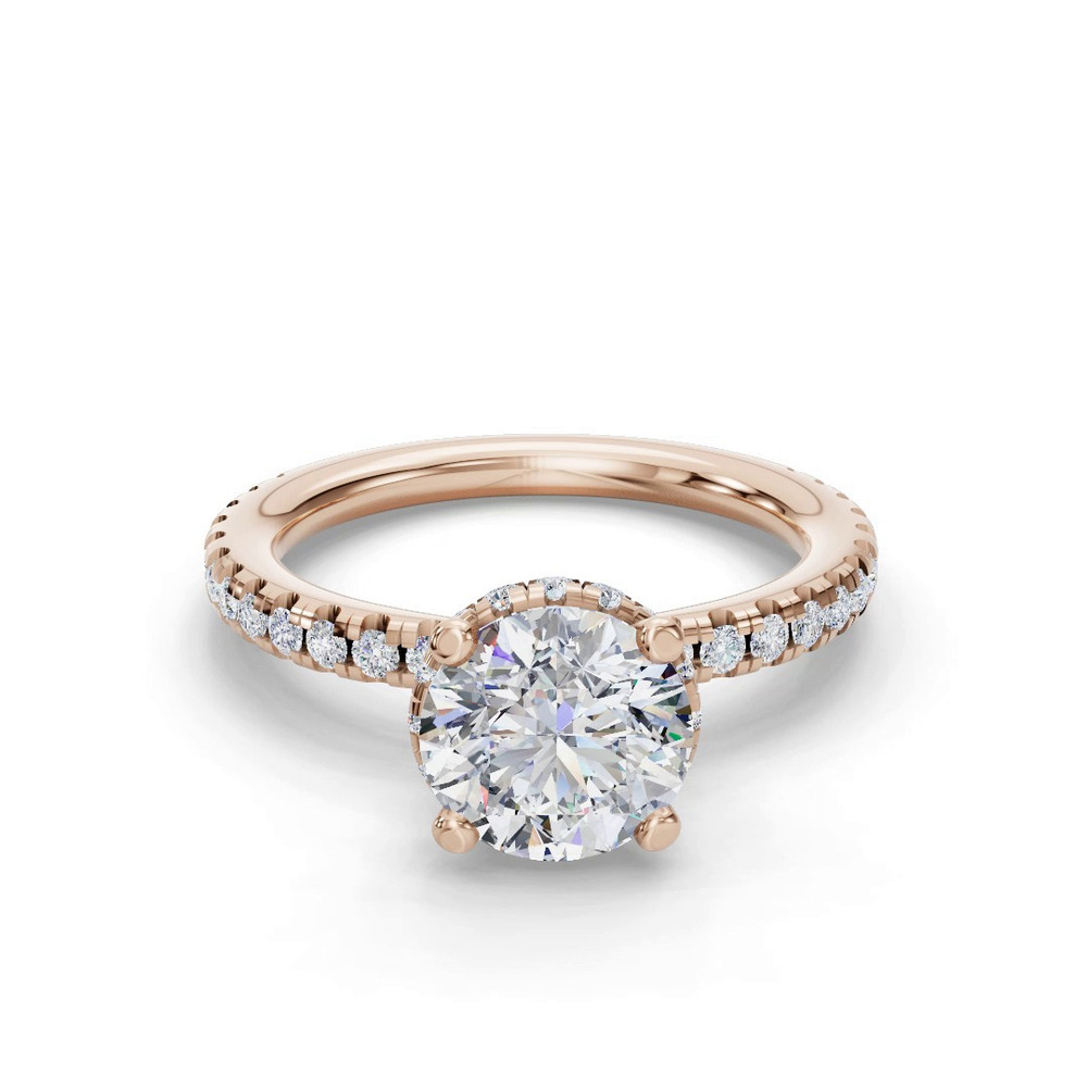 360 degree view of Amanda Double Hidden Halo Engagement Ring