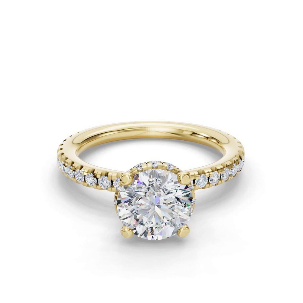 360 degree view of Amanda Double Hidden Halo Engagement Ring