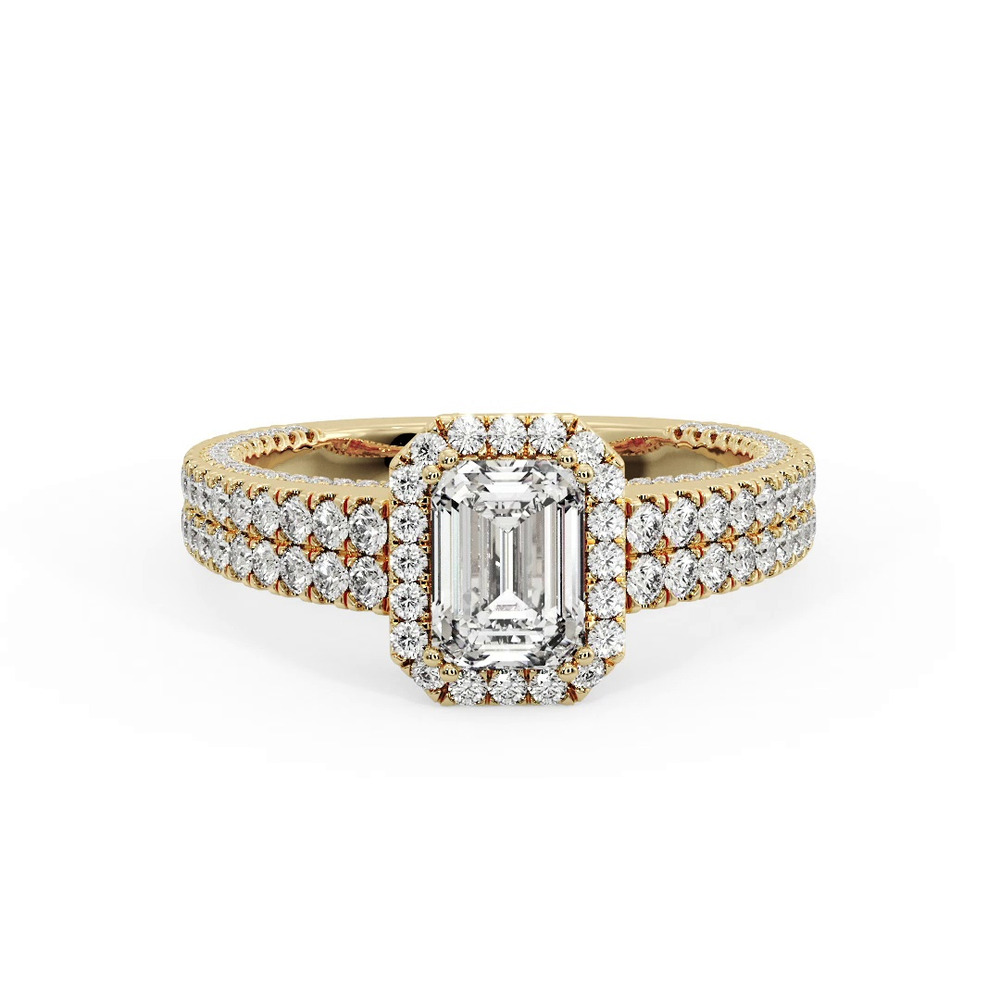 360 degree view of Anya Hidden Halo Engagement Ring