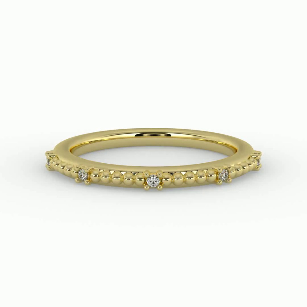 360 degree view of Ruby Bubble Diamond Band