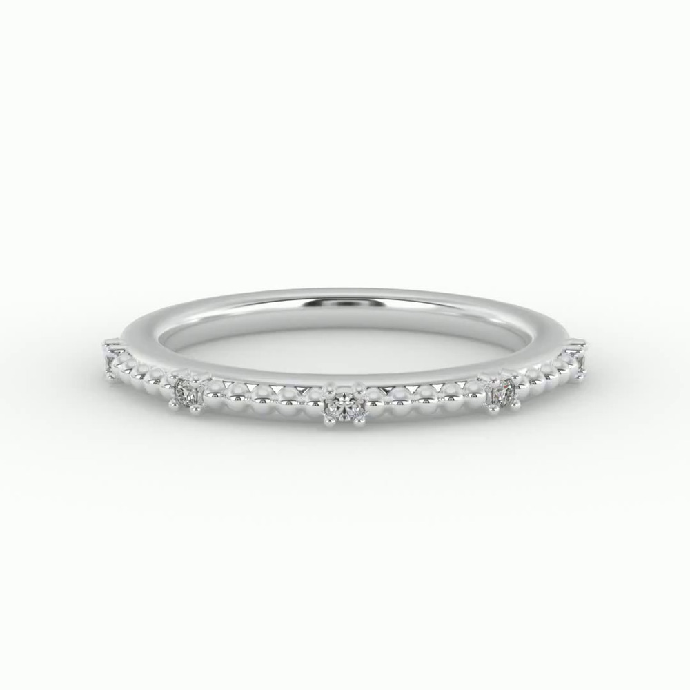 360 degree view of Ruby Bubble Diamond Band