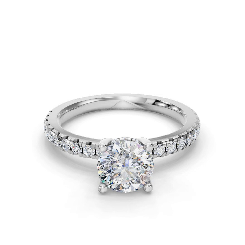 360 degree view of Gabriella Grand Pavé Hidden Halo Engagement Ring