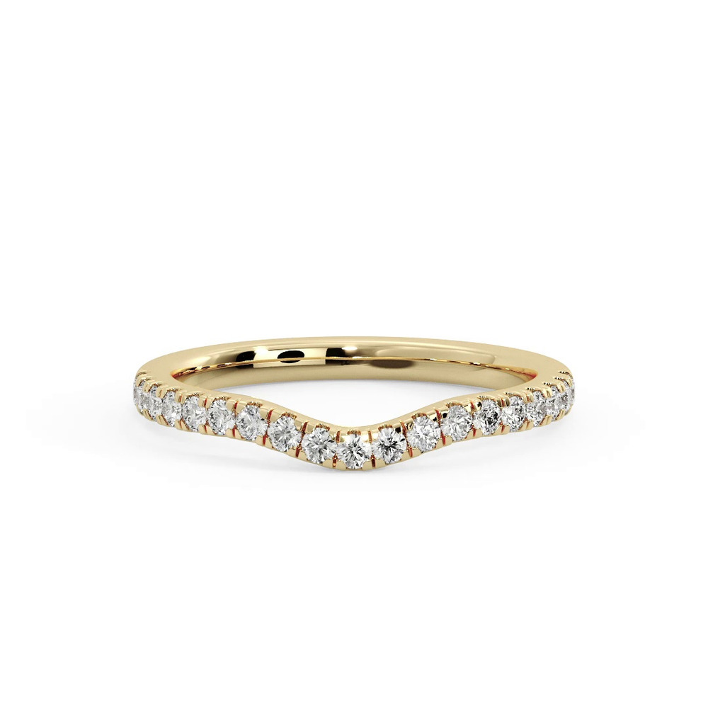 360 degree view of Rose Pave Band