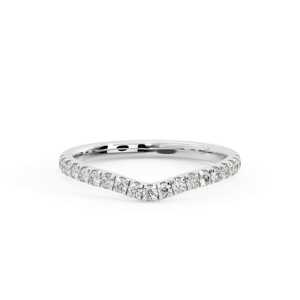 360 degree view of Iris Pave Band