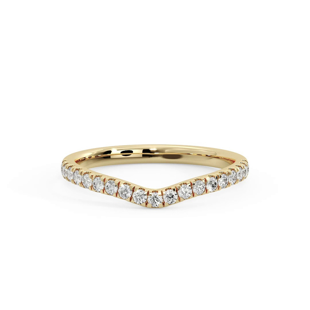 360 degree view of Iris Pave Band