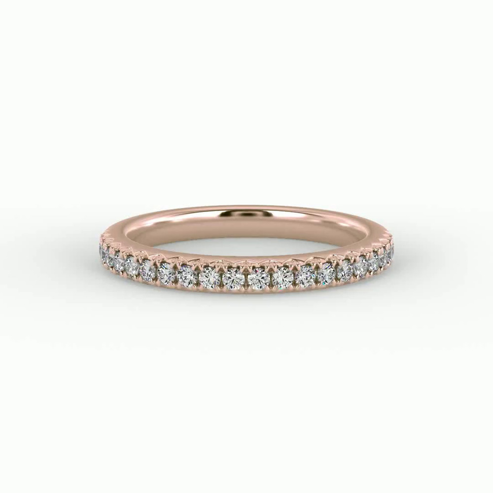 360 degree view of Gianna French Pave Band