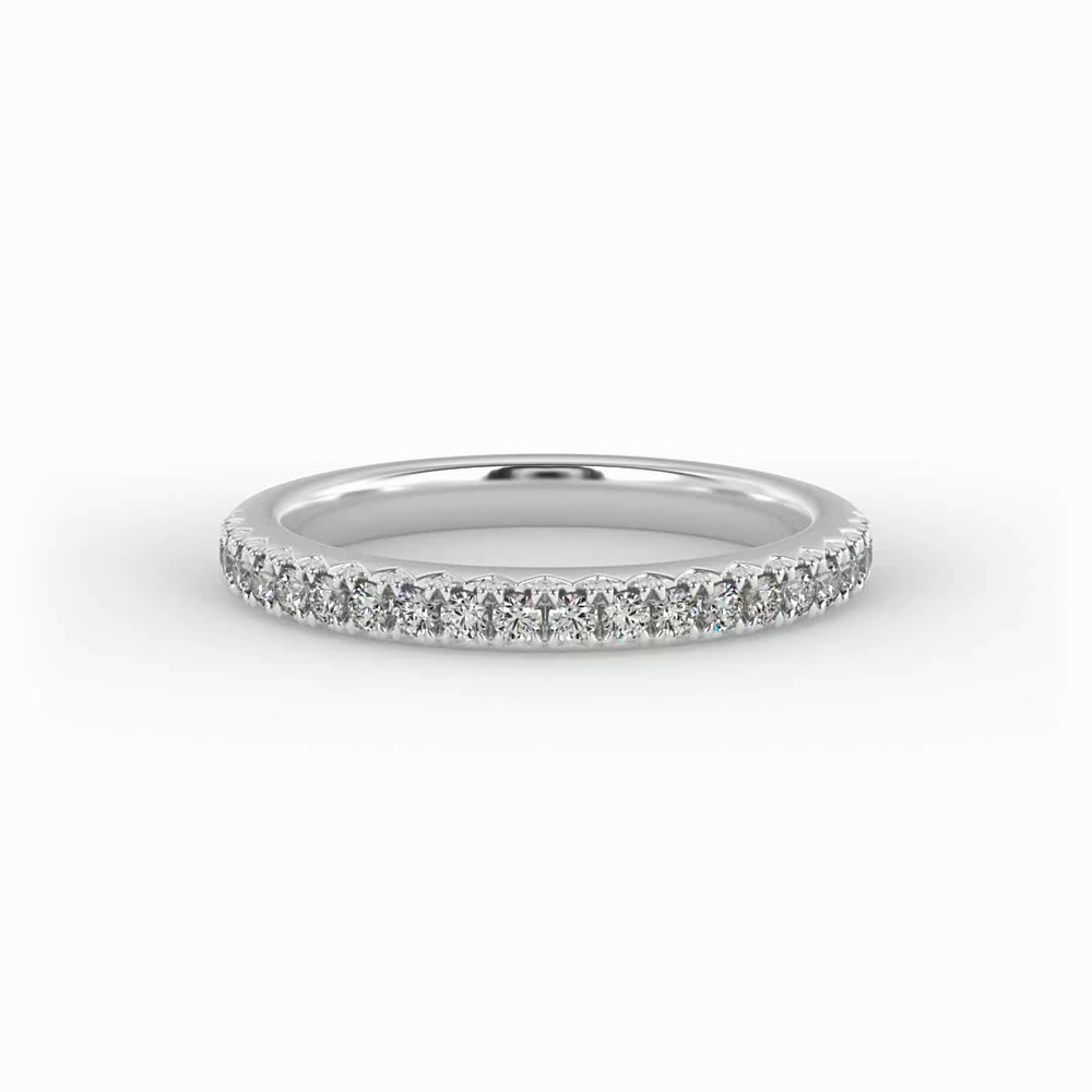 360 degree view of Gianna French Pave Band