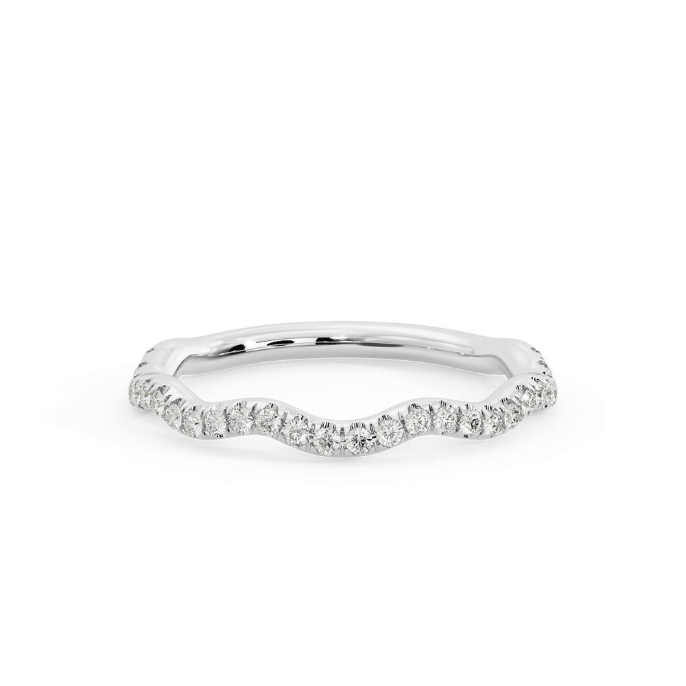 360 degree view of Sloane Pave Band