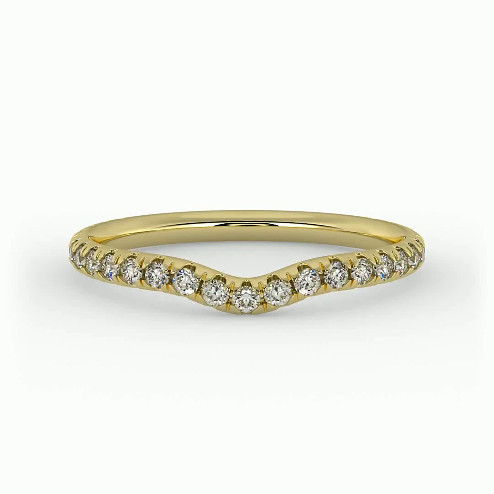 360 degree view of Chloe Pave Band