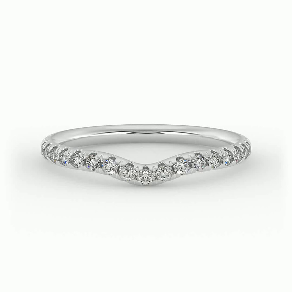 360 degree view of Chloe Pave Band