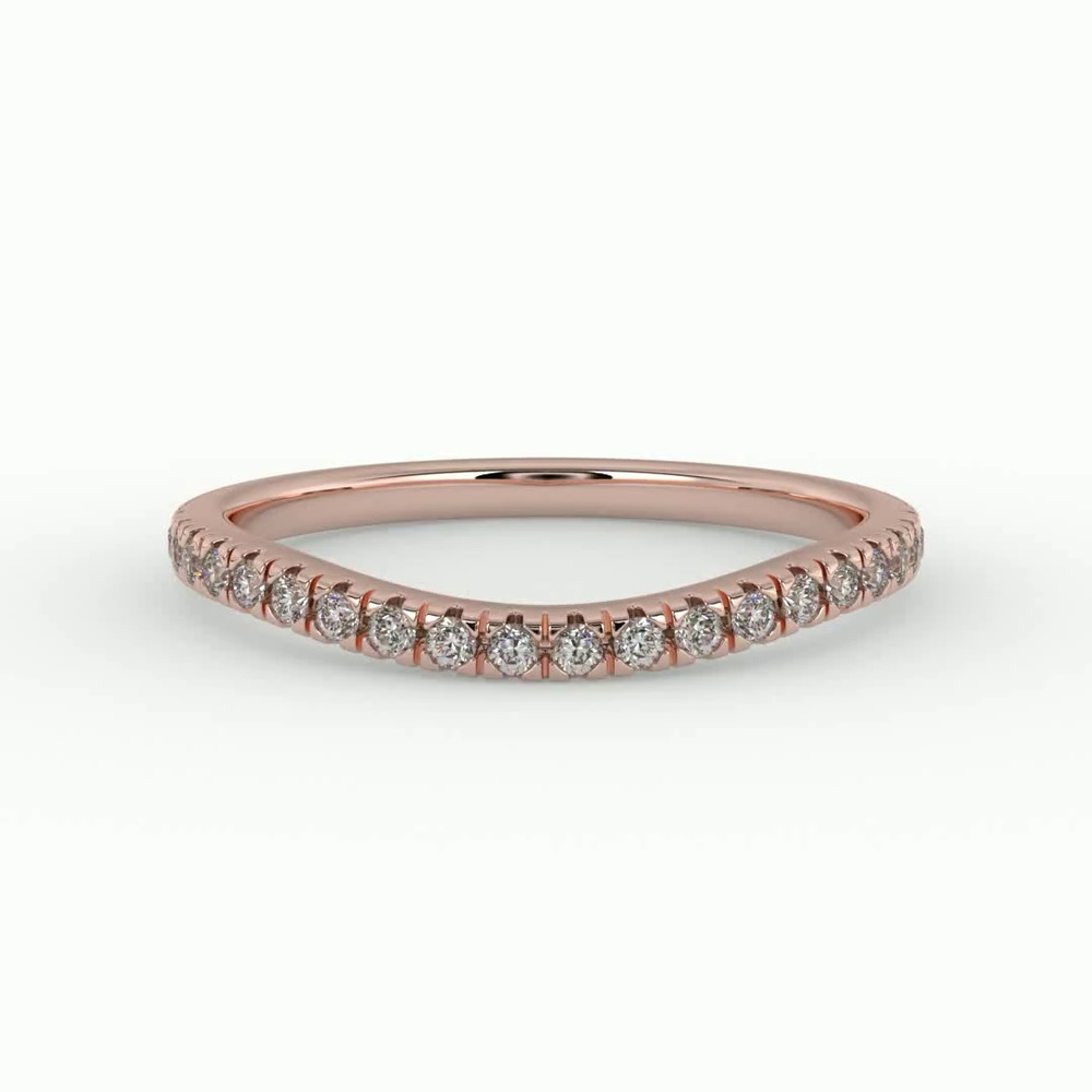 360 degree view of Grace Pave Band