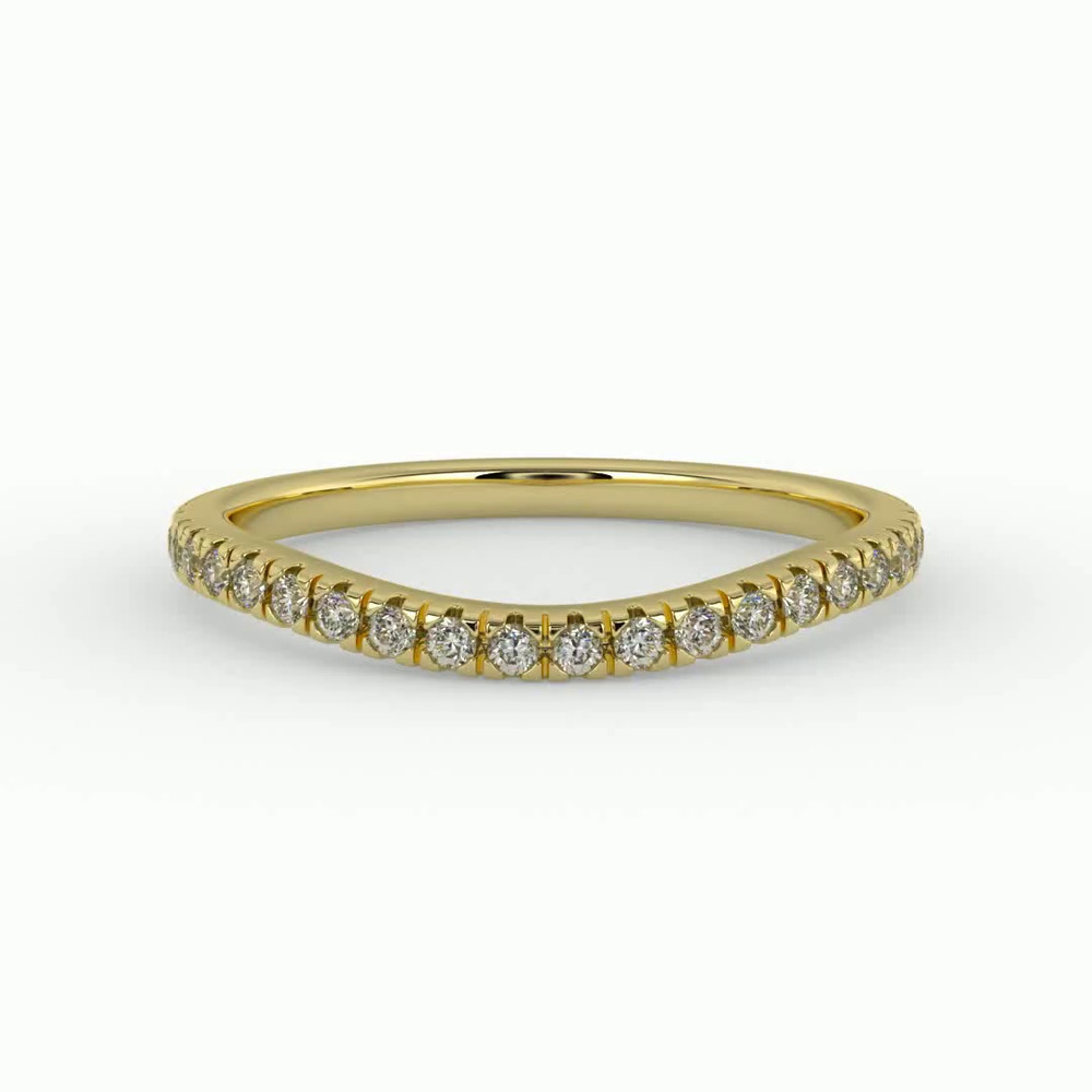 360 degree view of Grace Pave Band