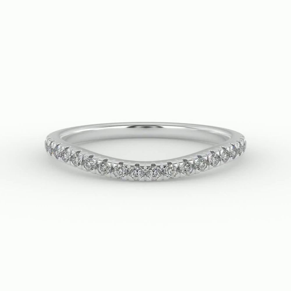 360 degree view of Grace Pave Band