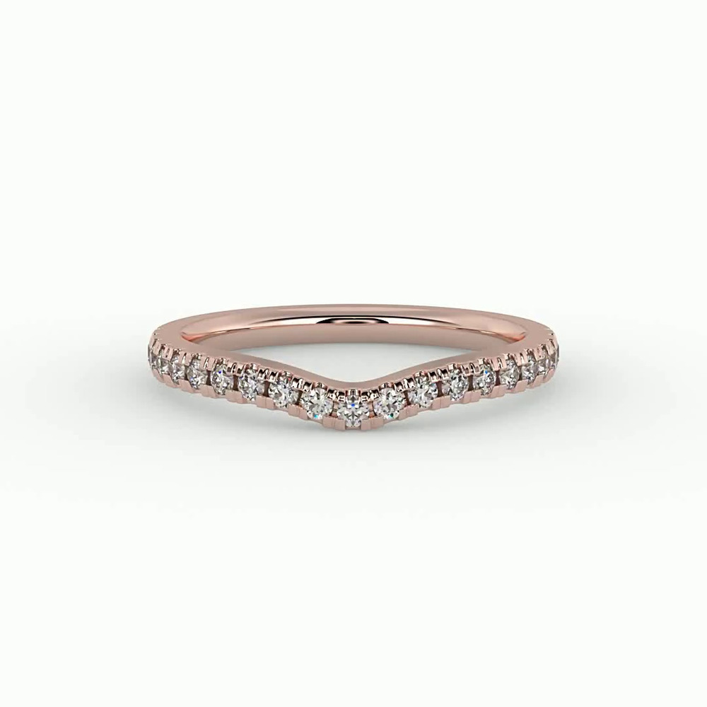 360 degree view of Sophia Pave Band