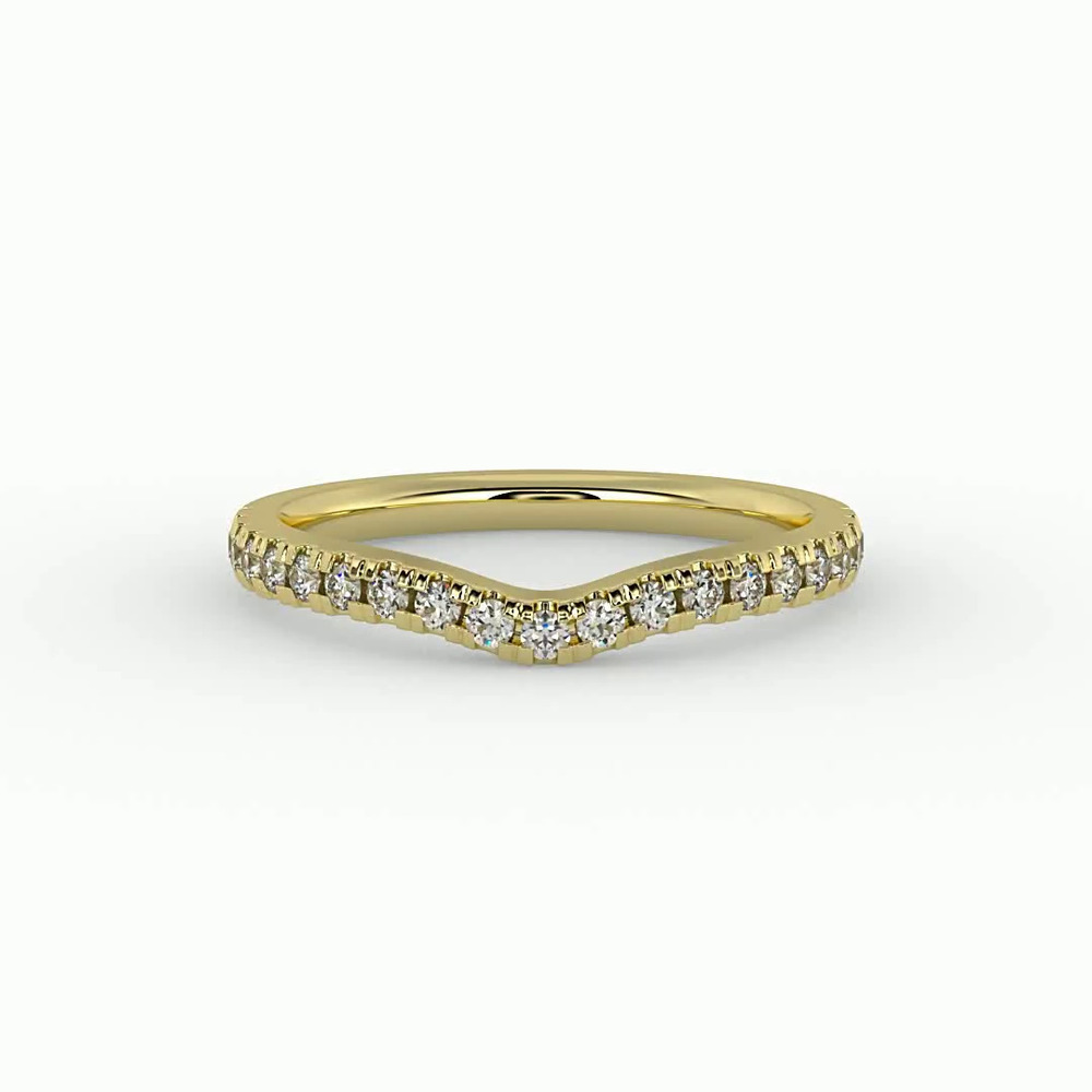 360 degree view of Sophia Pave Band