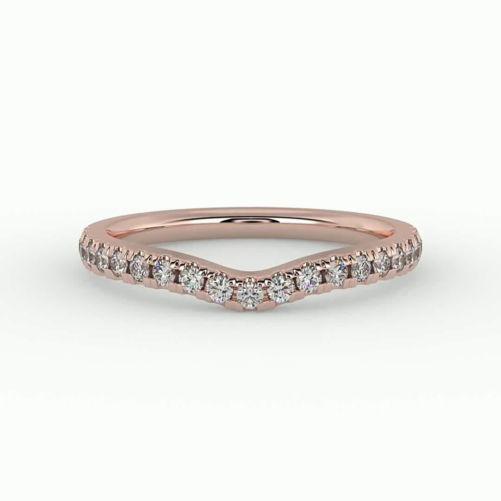 360 degree view of Alaina Pave Band