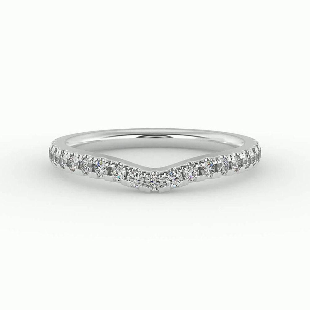360 degree view of Alaina Pave Band
