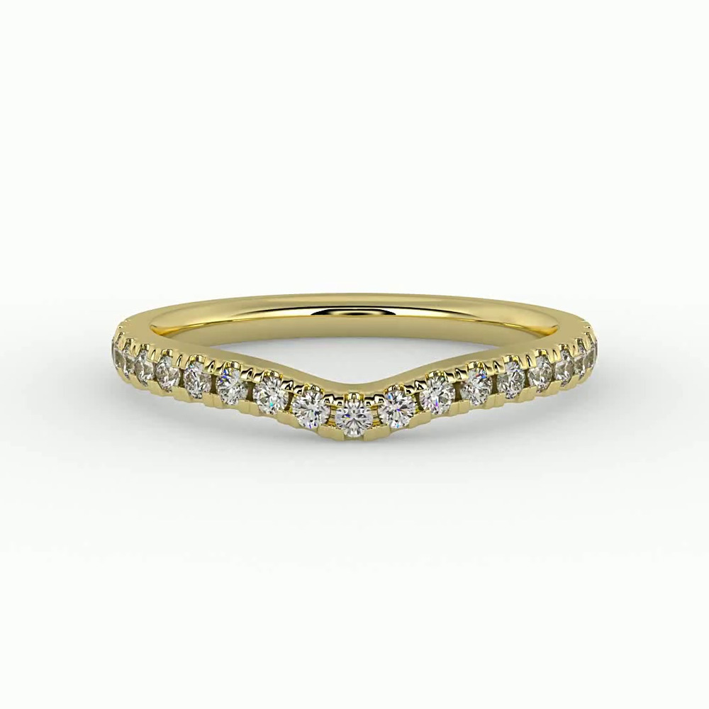 360 degree view of Alaina Pave Band