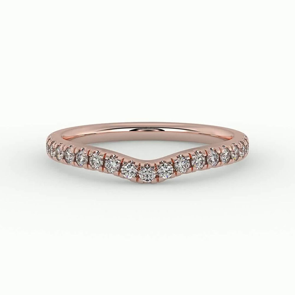 360 degree view of Olive Pave Band