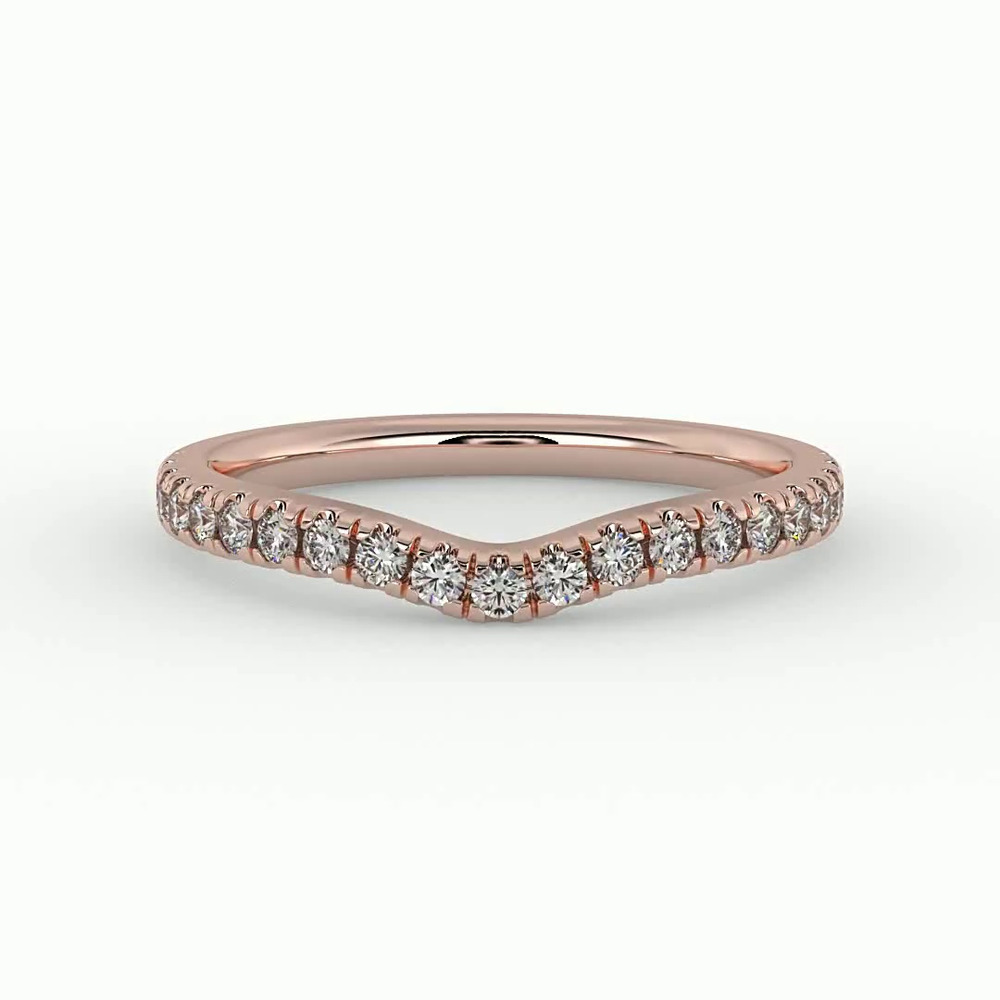 360 degree view of Summer Pavé Diamond Band
