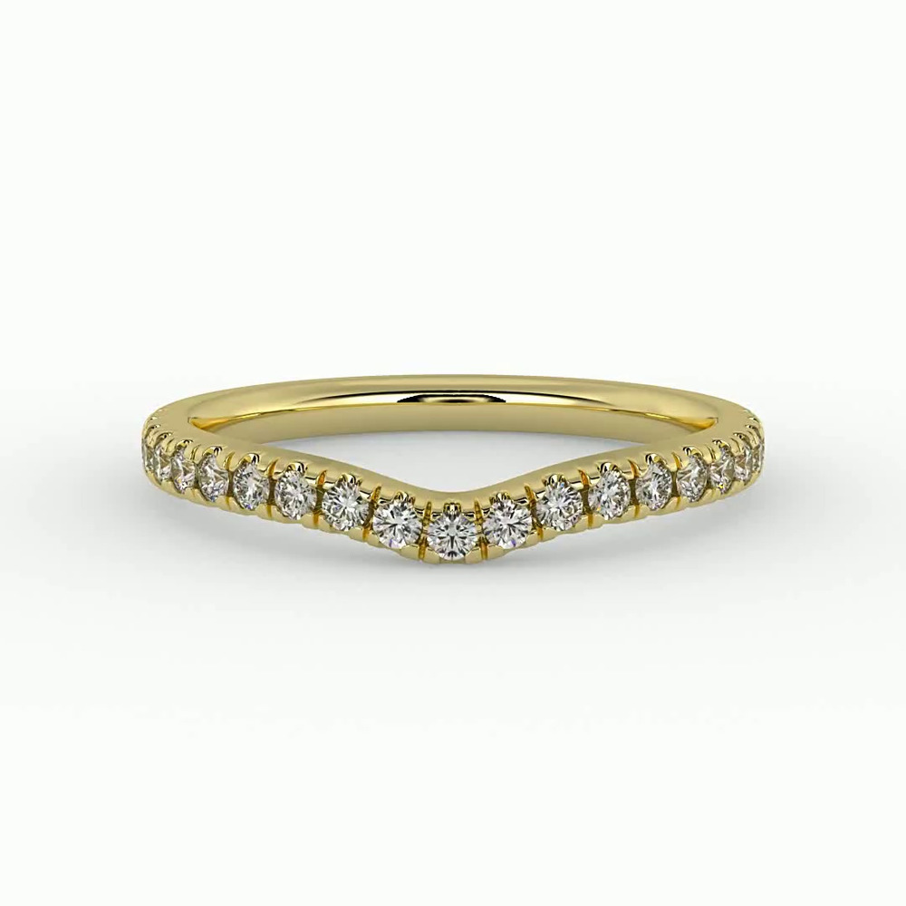 360 degree view of Summer Pavé Diamond Band