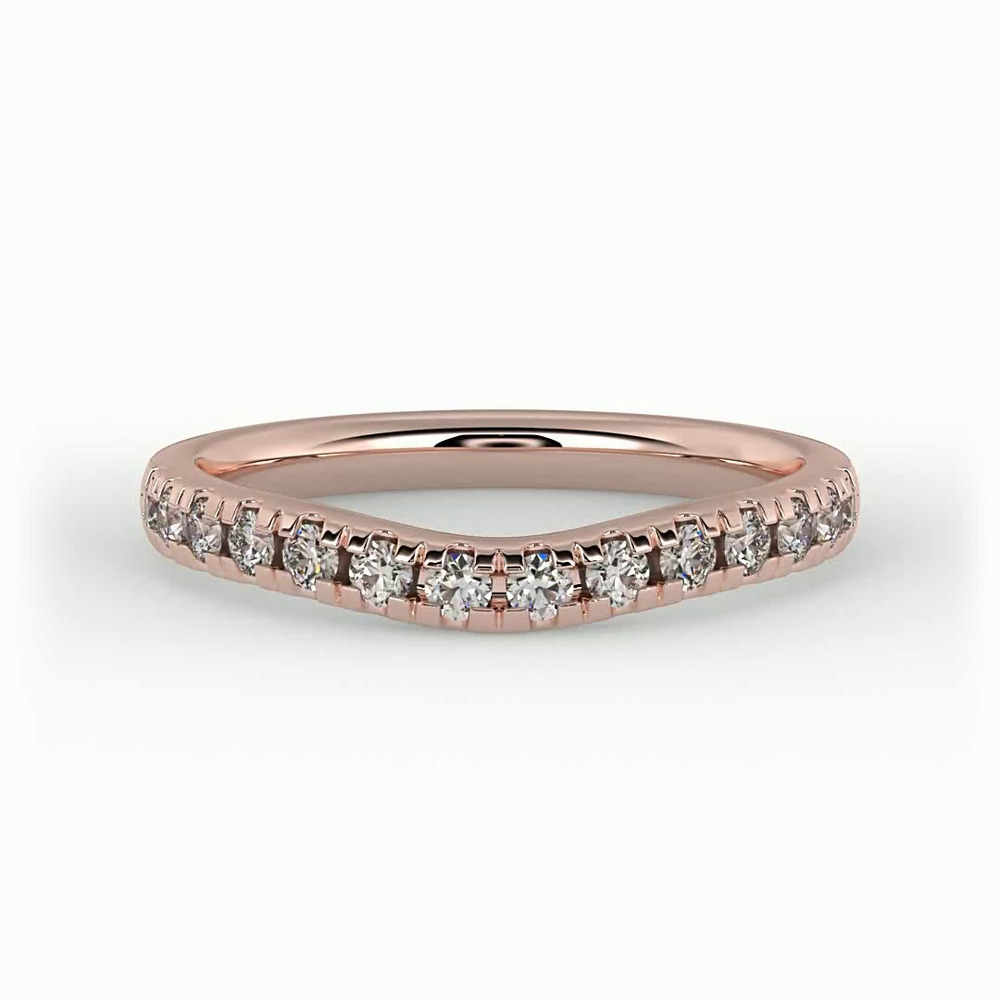 360 degree view of Angelina Pave Band