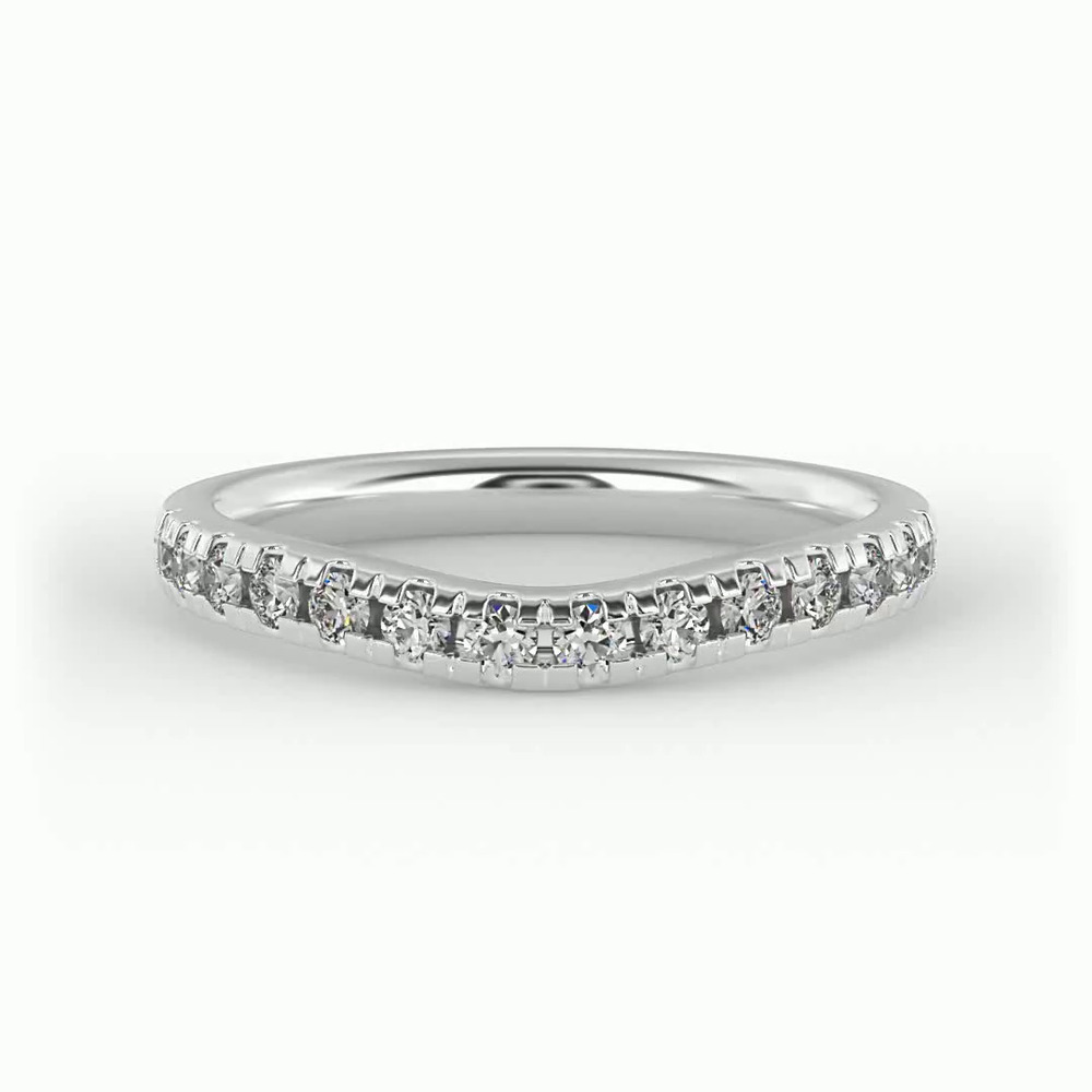 360 degree view of Angelina Pave Band