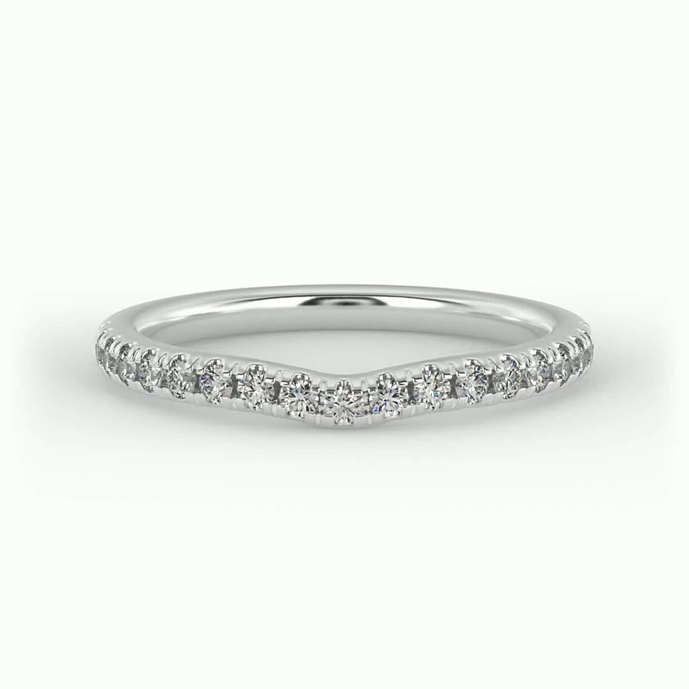 360 degree view of Lily Pave Band