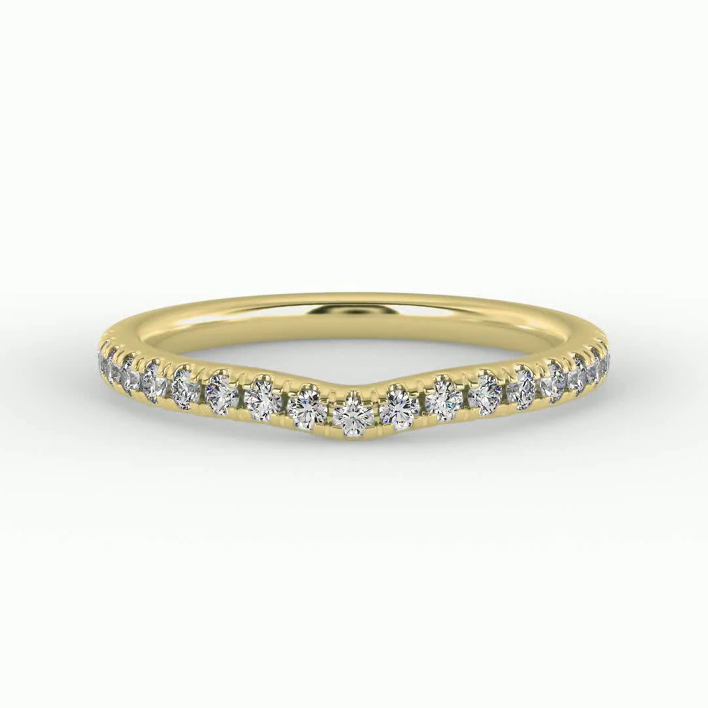 360 degree view of Lily Pave Band
