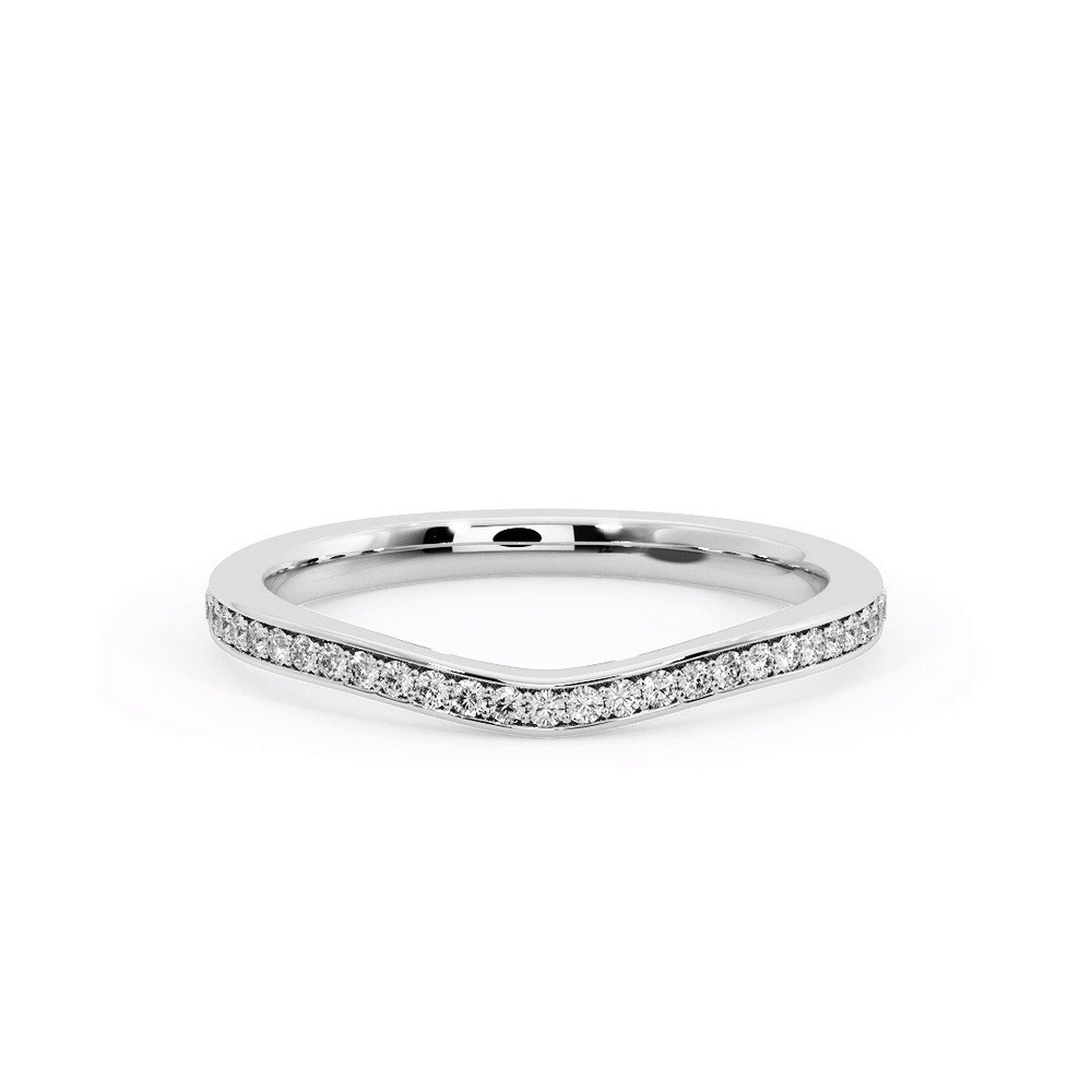360 degree view of Amina Pave Band