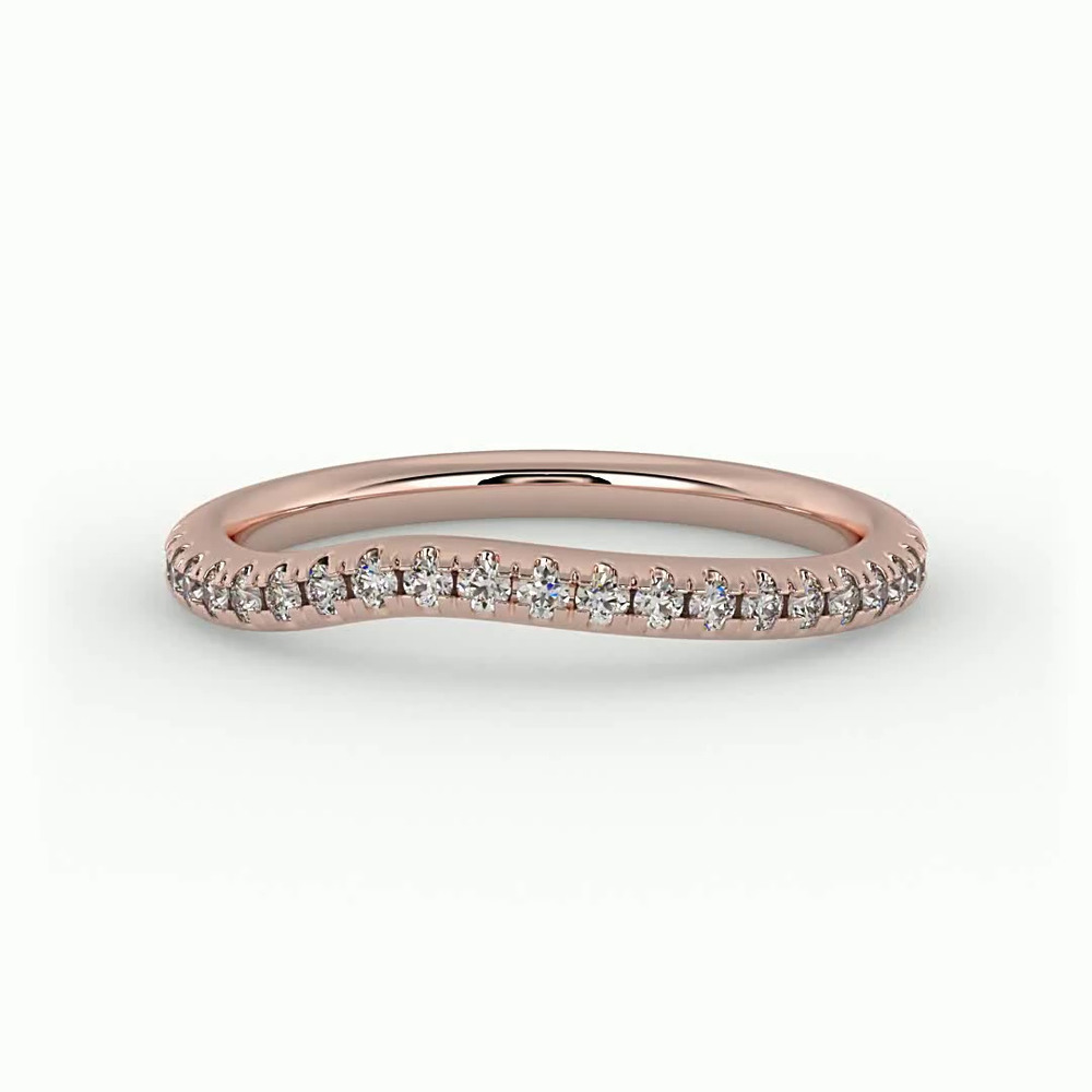 360 degree view of Elaina Pave Band