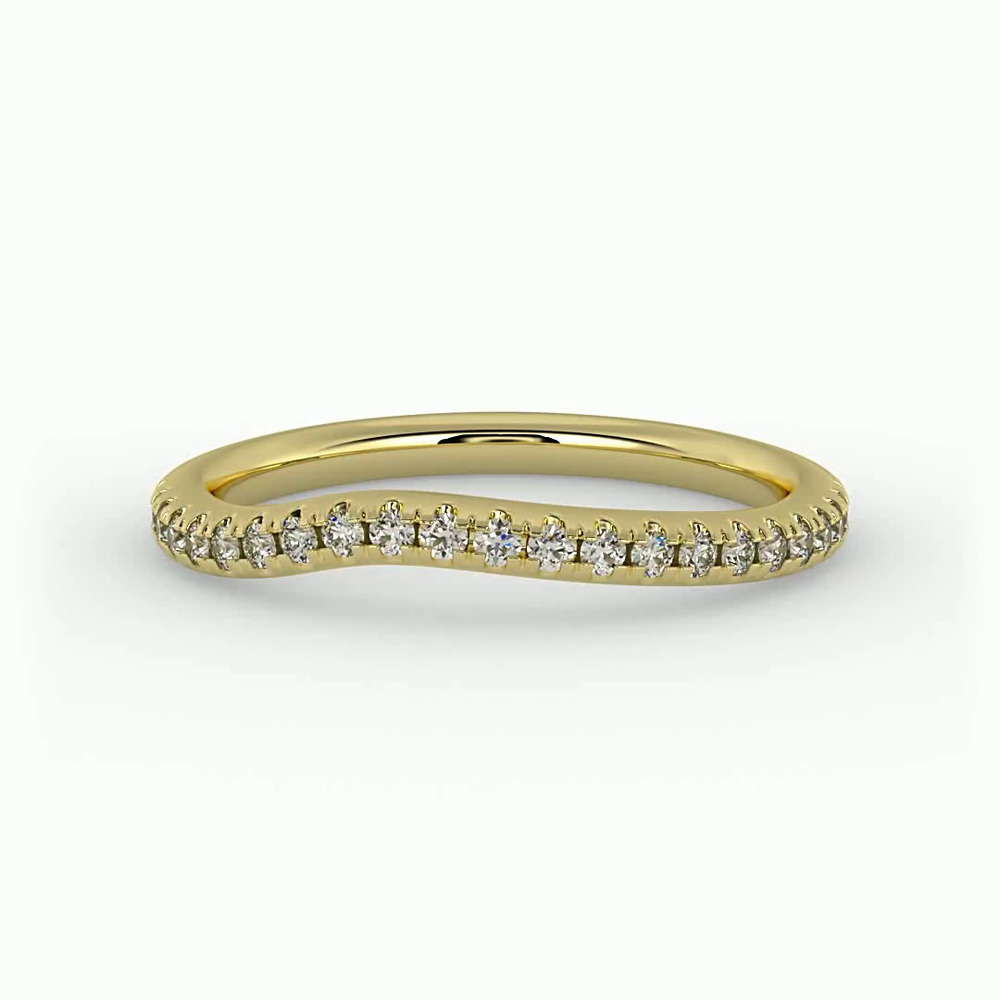 360 degree view of Elaina Pave Band