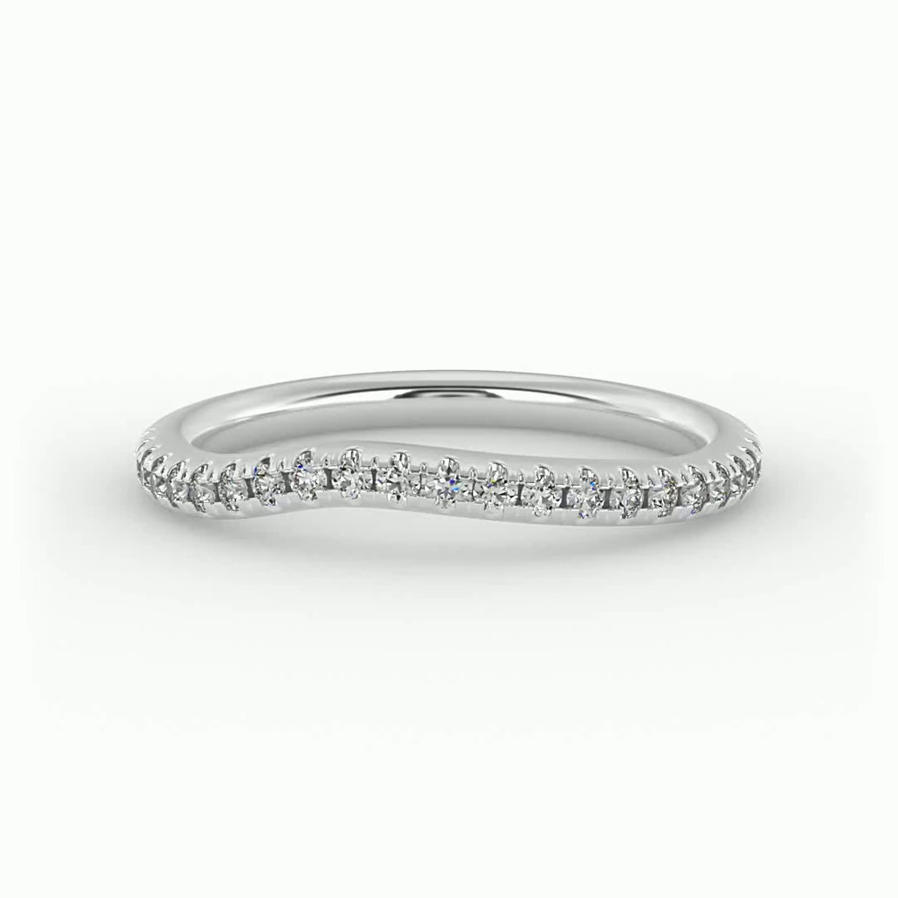 360 degree view of Elaina Pave Band