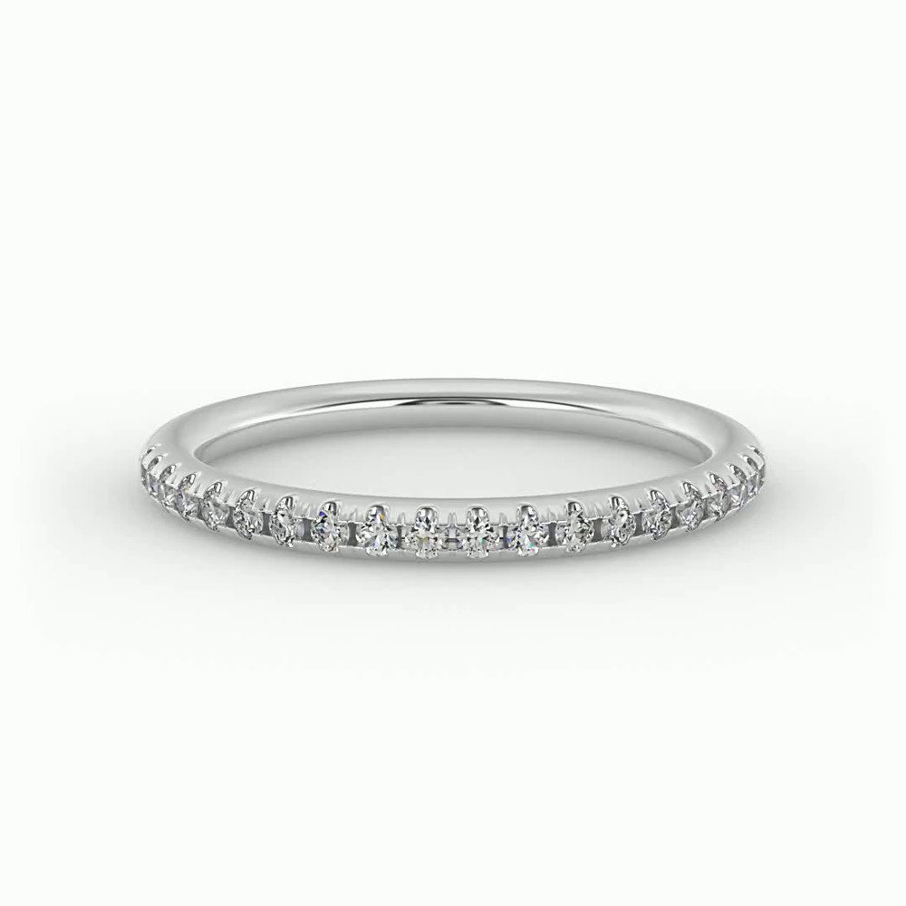 360 degree view of Dahlia Pave Band