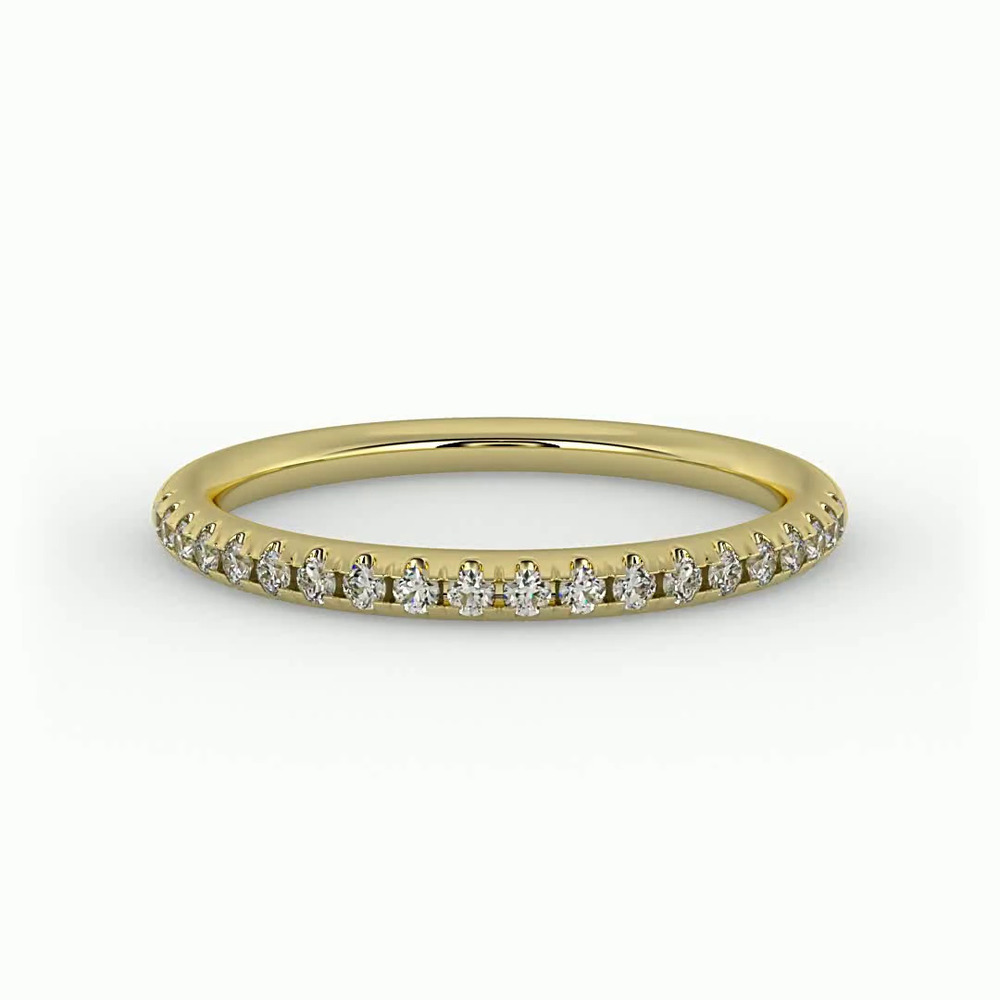 360 degree view of Dahlia Pave Band