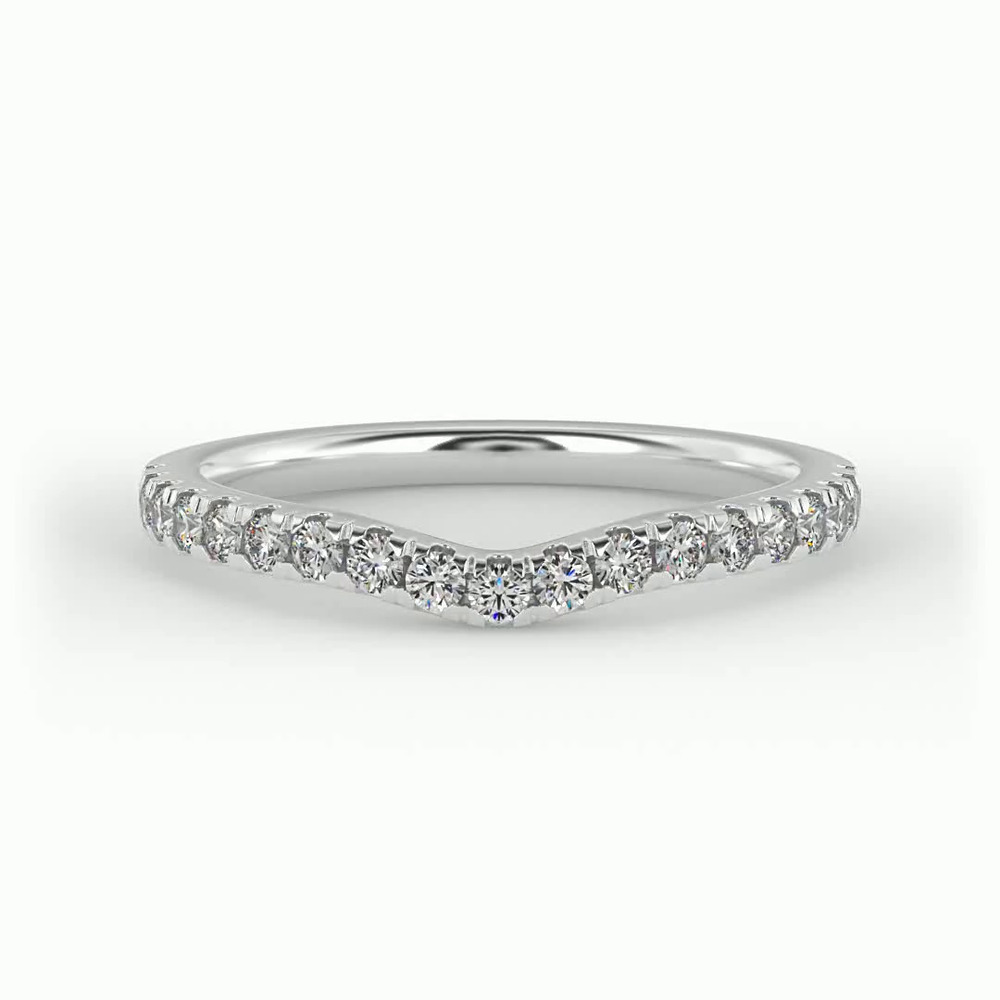 360 degree view of Maria Pave Band