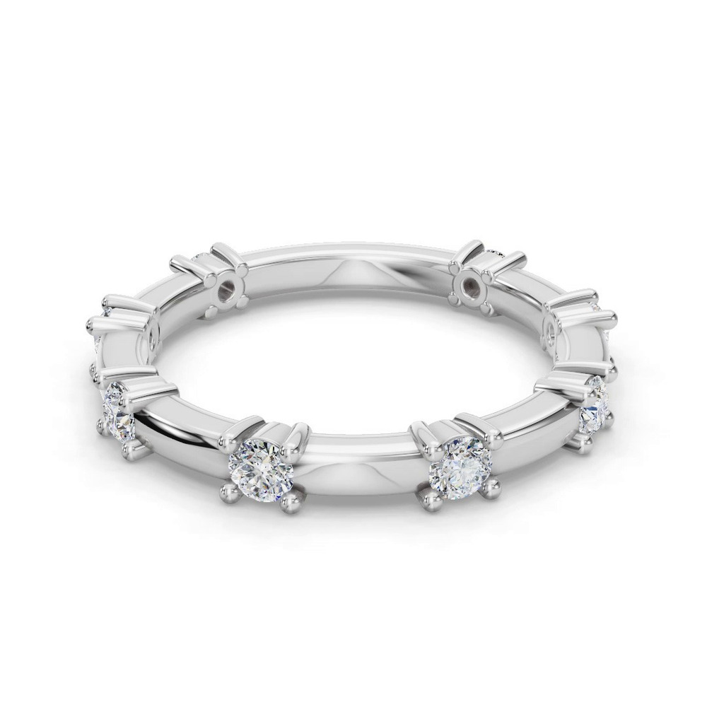 360 degree view of Alanna Spaced Diamond Band
