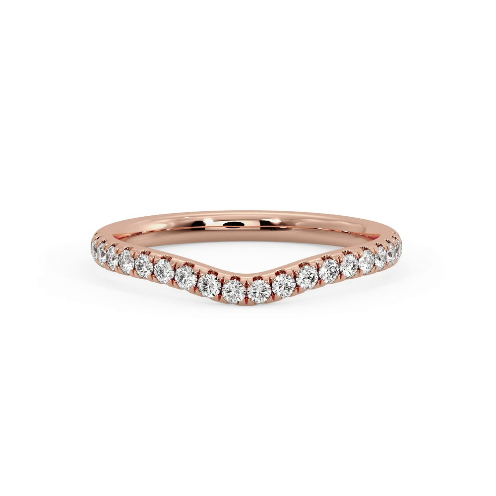 360 degree view of Jayleen Pavé Curved Band