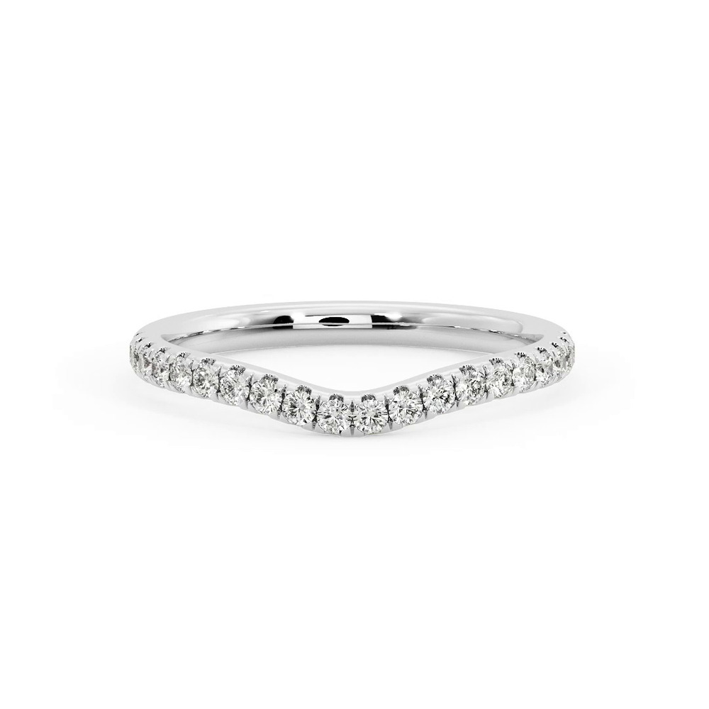 360 degree view of Jayleen Pavé Curved Band