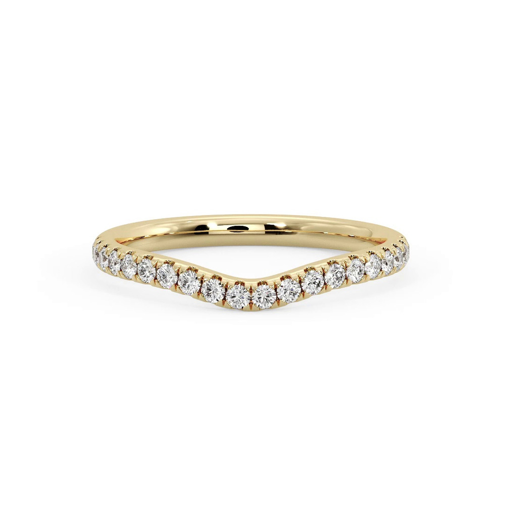 360 degree view of Jayleen Pavé Curved Band