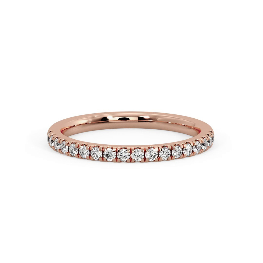 360 degree view of Sloan Wavy Pavé Band