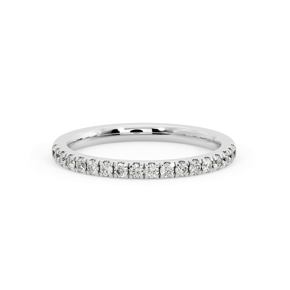360 degree view of Sloan Wavy Pavé Band