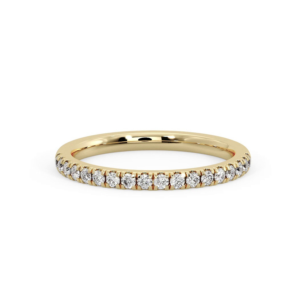 360 degree view of Sloan Wavy Pavé Band